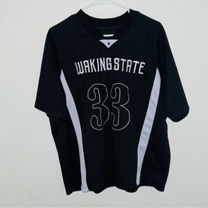 Waking State #33 Black - White Jersey T-shirt Size S/M Unisex Preowned